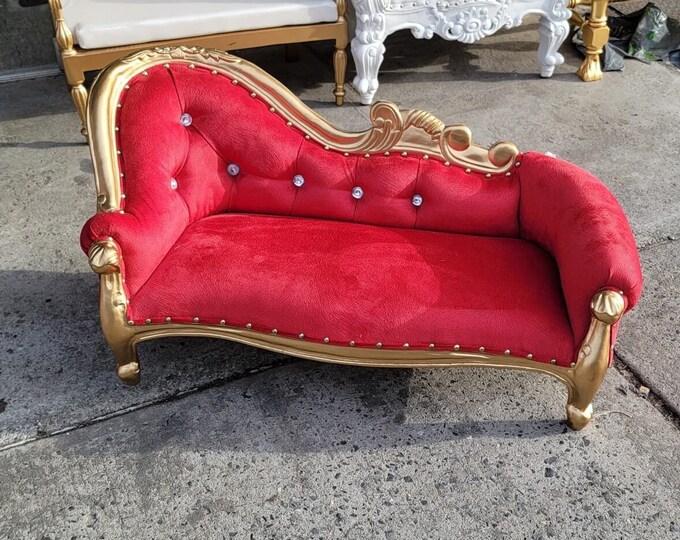 Luxury Dog Bed, Small Wood Dog Bed, Pet Bed, Dog Furniture, Cat Bed