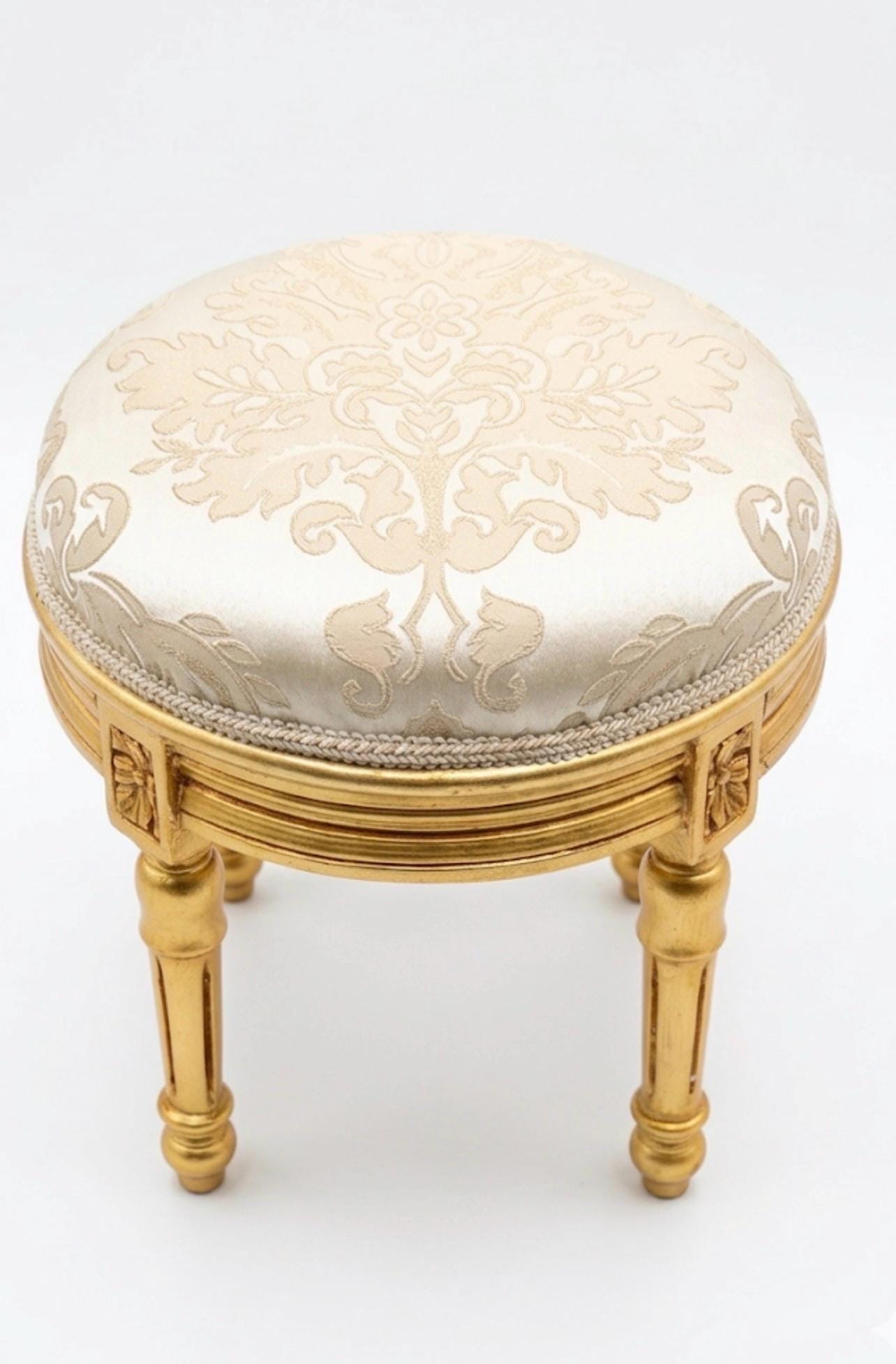 Gold Vanity Stool - Etsy