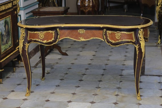 Louis XV Kidney Shape Traditional Writing Desk - Etsy