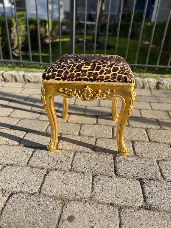 Leopard bench ottoman deals