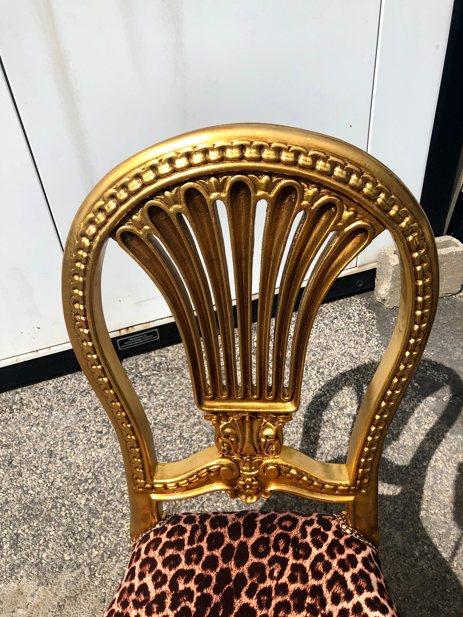 As is Animal Print Leopard Accent Chair Etsy
