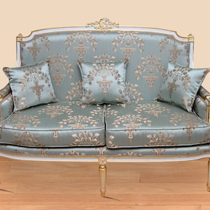Louis XV French style settee with Embroidery
