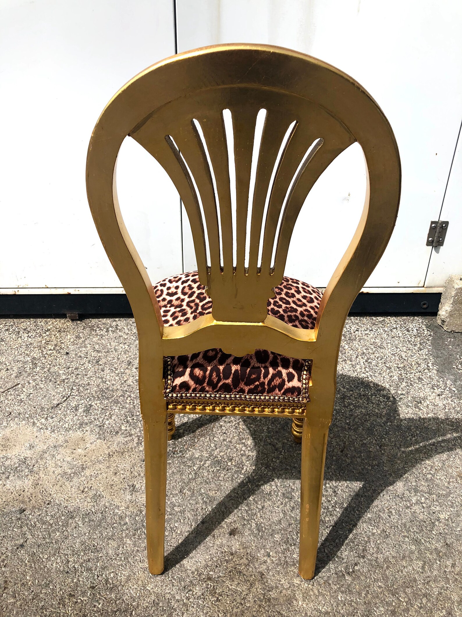 As is Animal Print Leopard Accent Chair Etsy