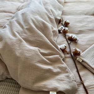 Muslin bed linen/duvet cover image 2