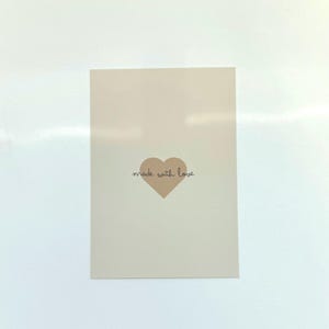 Karte - Postkarte - made with love