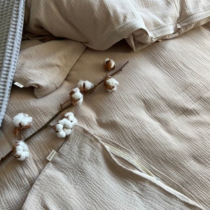 Muslin bed linen/duvet cover image 3