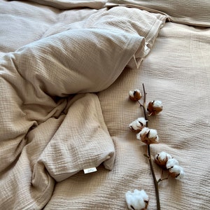 Muslin bed linen/duvet cover image 1