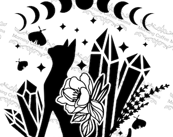 Celestial Cat | Instant Download | SVG Zip File