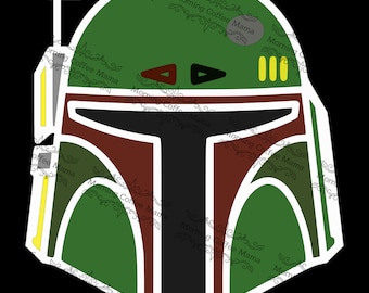 Boba Fett Helmet Cut File | Instant Download | SVG Zip File