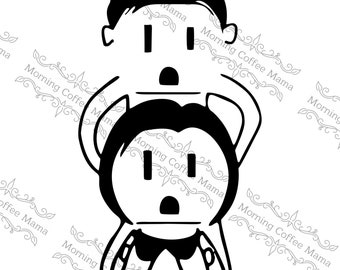 Dirty Outlet Cover Cut File | Instant Download | SVG Zip File