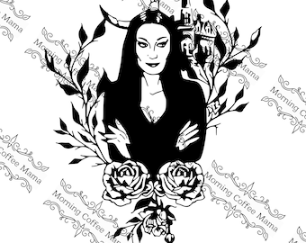 Morticia Adams | Instant Download | SVG Zip File