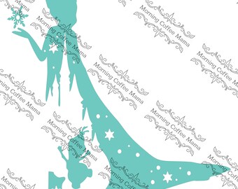 Ice Princess and Snowman Cut File | Instant Download | SVG Zip File