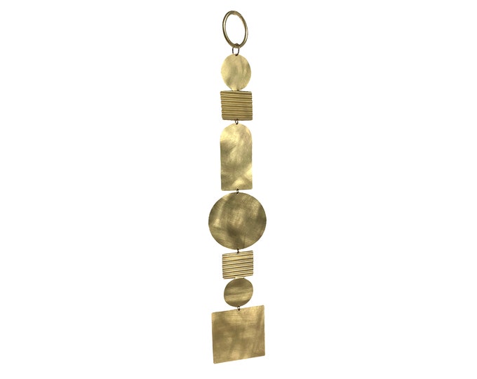 Geometric brass wall hanging. Home accessory. Gifts for home.