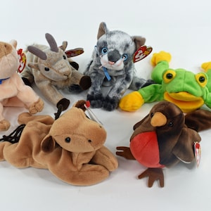 Ty Beanie Babies - Kup 2, a 1 dostaniesz gratis! - Derby, Kozia bródka, Parskanie, Frisco, Smoochy, Knuckles