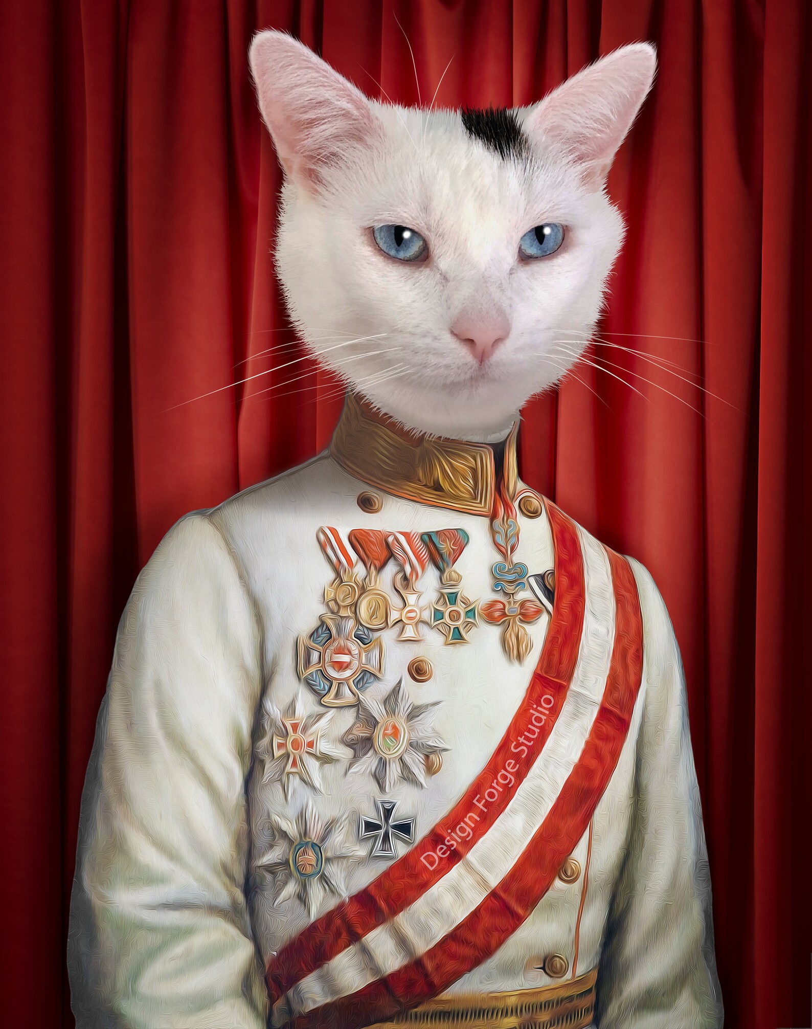 Custom Pet Portrait Gift for Pet Lover Royal Pet Portrait Etsy