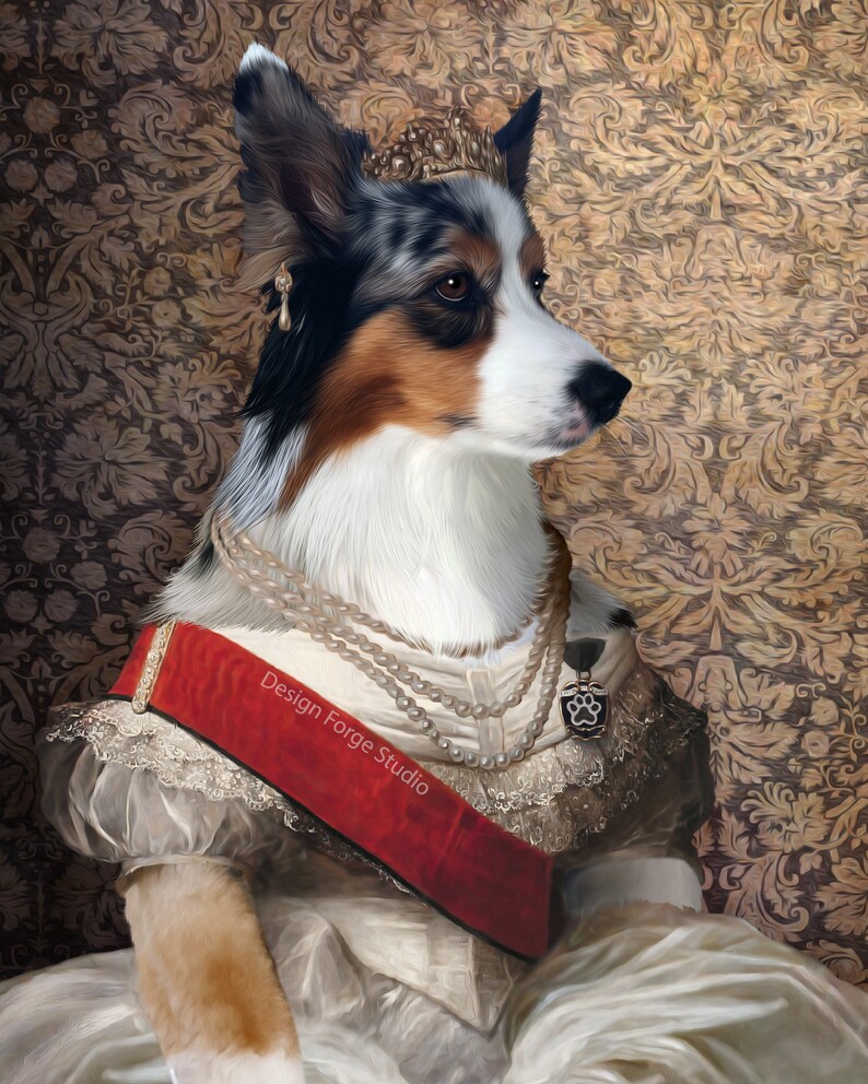 Unique Pet Gift Custom Pet Portrait Dog Cat Portrait Canvas Pet Memorial Gift For Pet Lover Print Renaissance Pet Royal Pet Portrait Urns Memorials Pet Portraits Hyobe Com