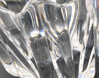 Orrefors Sweden Fleur Pattern Crystal Bowl by Jan Johansson # 4517