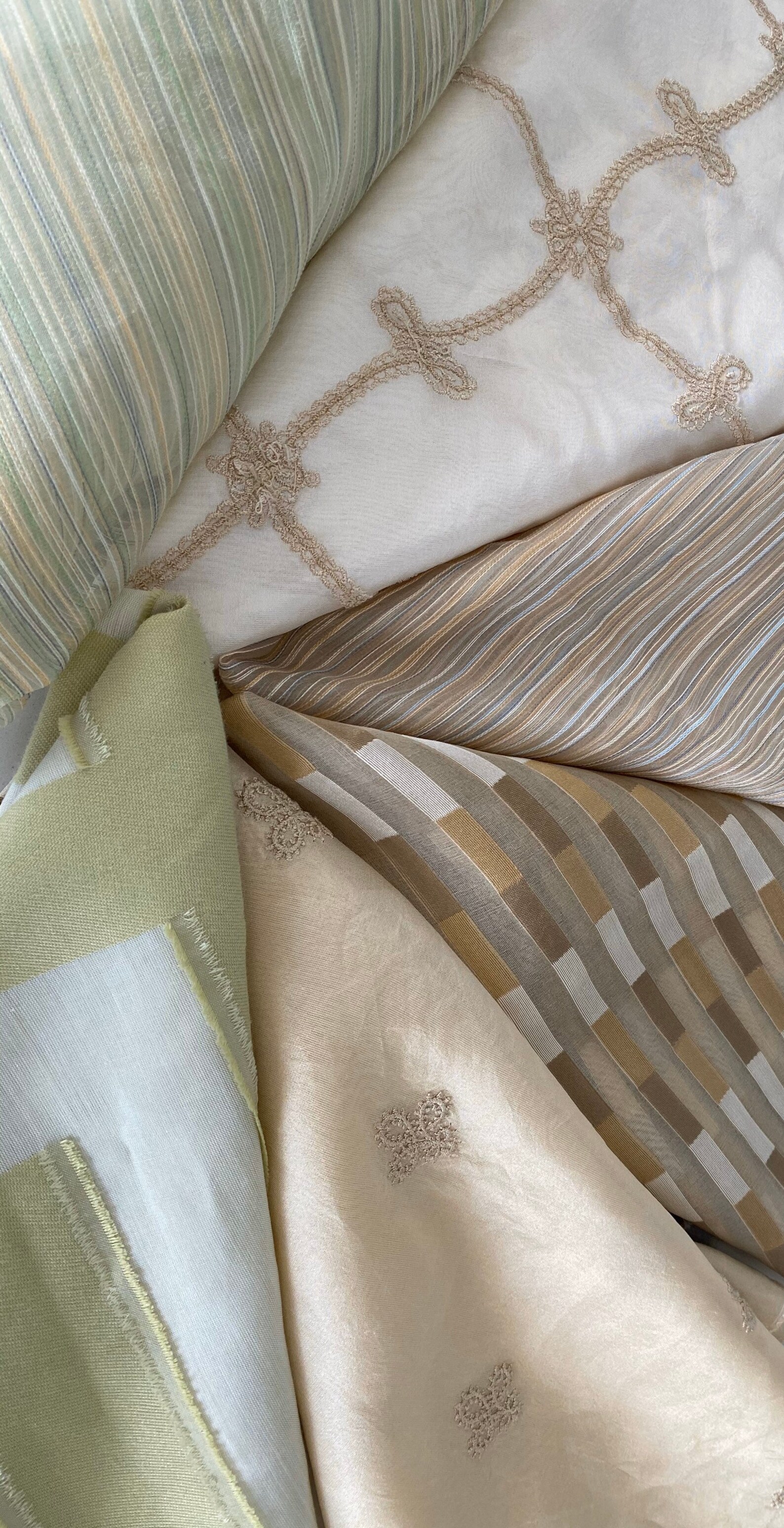 Sheer and Semisheer Drapery Square Fabric Samples 26 X Etsy