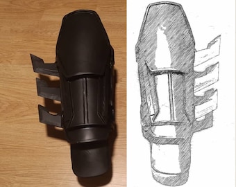 AO inspired gauntlets TEMPLATES for eva foam