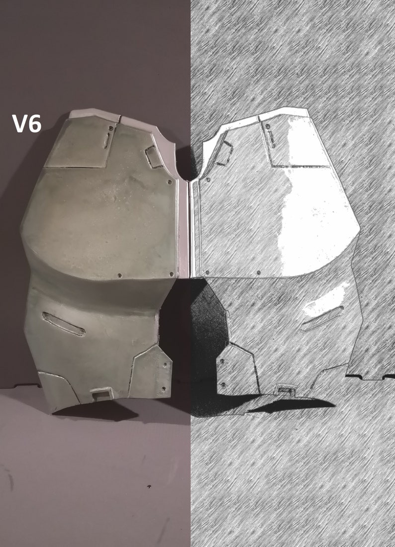 V6 SWTOR Guardian/warrior Chest Armor TEMPLATES for Eva Foam Etsy