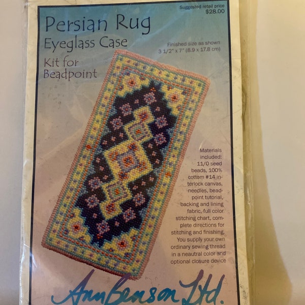 Ann Benson kit: Persian Rug  Eyeglass case