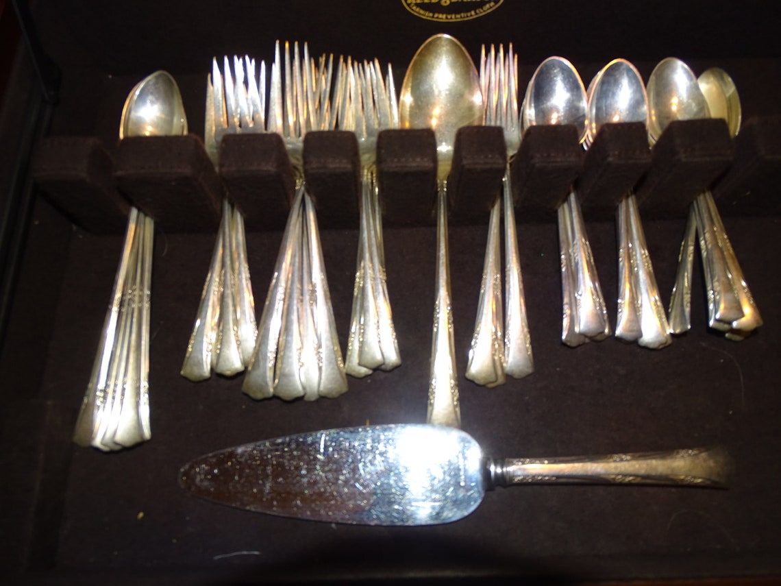 GORHAM GREENBRIAR STERLING Silver Flatware Set 49 Pieces 1938 Etsy