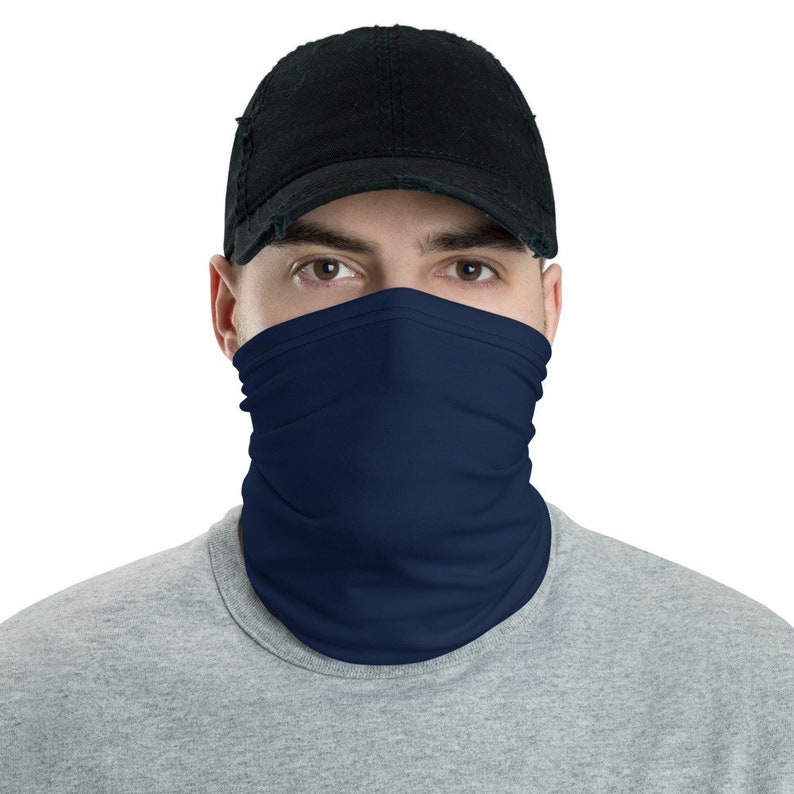 Mens Navy Blue Face Mask Fabric Face Mask Reusable Bandana Etsy