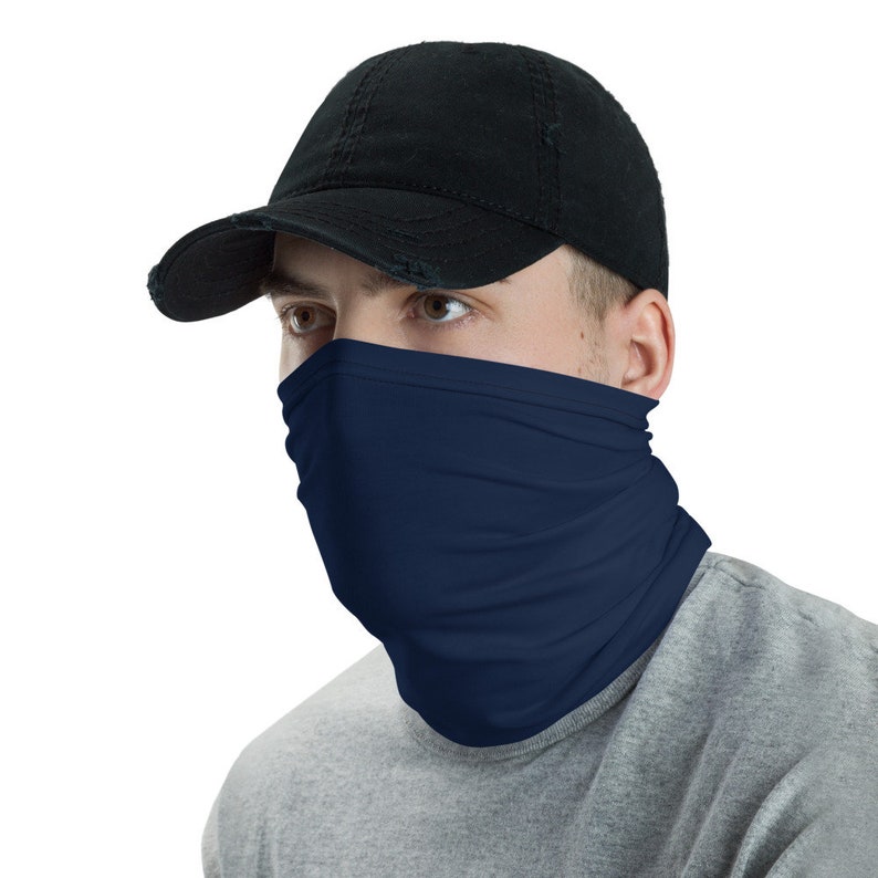Mens Navy Blue Face Mask Fabric Face Mask Reusable Bandana Etsy
