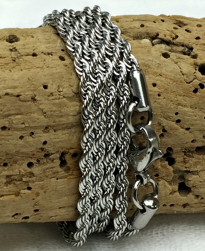 3m Rope Chain Stainless Steel Rope Chain, 3mm, Finished Chain, Men's Chain, Men's ...