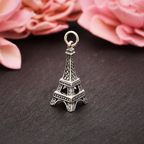 35 % de réduction AUCUN coupon nécessaire, breloque Tour Eiffel en argent sterling, A755, pendentif 3D, parisien