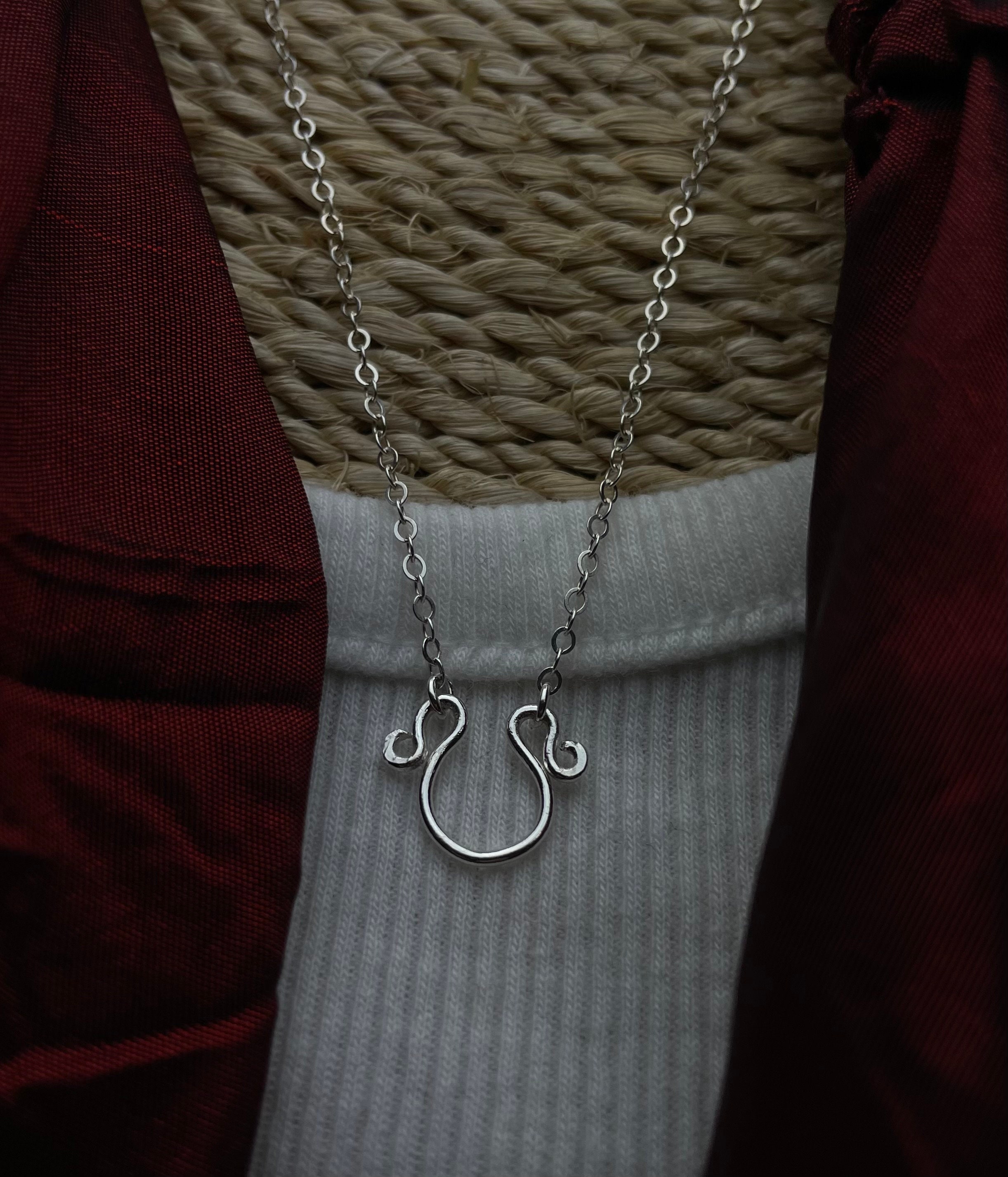 Sterling silver charm holder necklace outlet