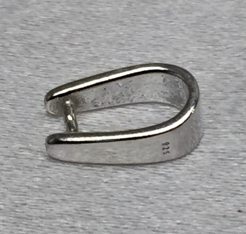 Large Plain Sterling Silver Pinch Bail S244 Pendant Bail Etsy Australia