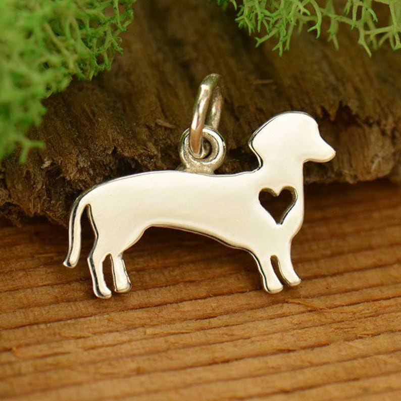 Labrador Retriever Charm Silhouette Dog Charms French Bulldog Charm Dachshund Charm Yorkshire Terrier Charm Dog with Heart Charm
