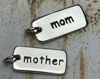 15 Silver Mom Charm You are the heart of our family Mother Day Charm 23x27 2399 15 Silver Mom Charm You are the heart of our family Mother Day Charm 23x27 2399