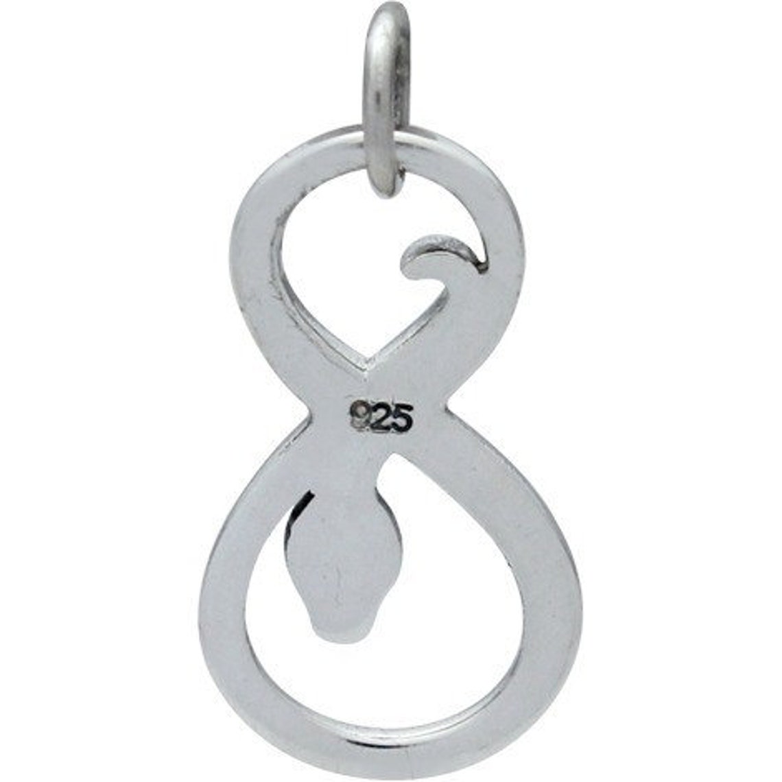 Sterling Silver Infinity Snake Charm A1220 Snake Charm Etsy