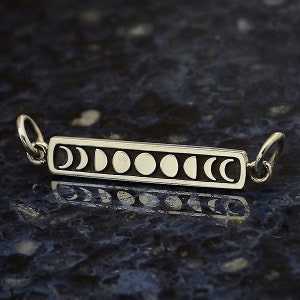 Sterling Silver Moon Phases Link, Quantity Discounts Offered, Phases of the Moon Link, Moon Phases Link