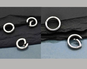 Round Silver Removable Charm Holder Links , A6378, A6564