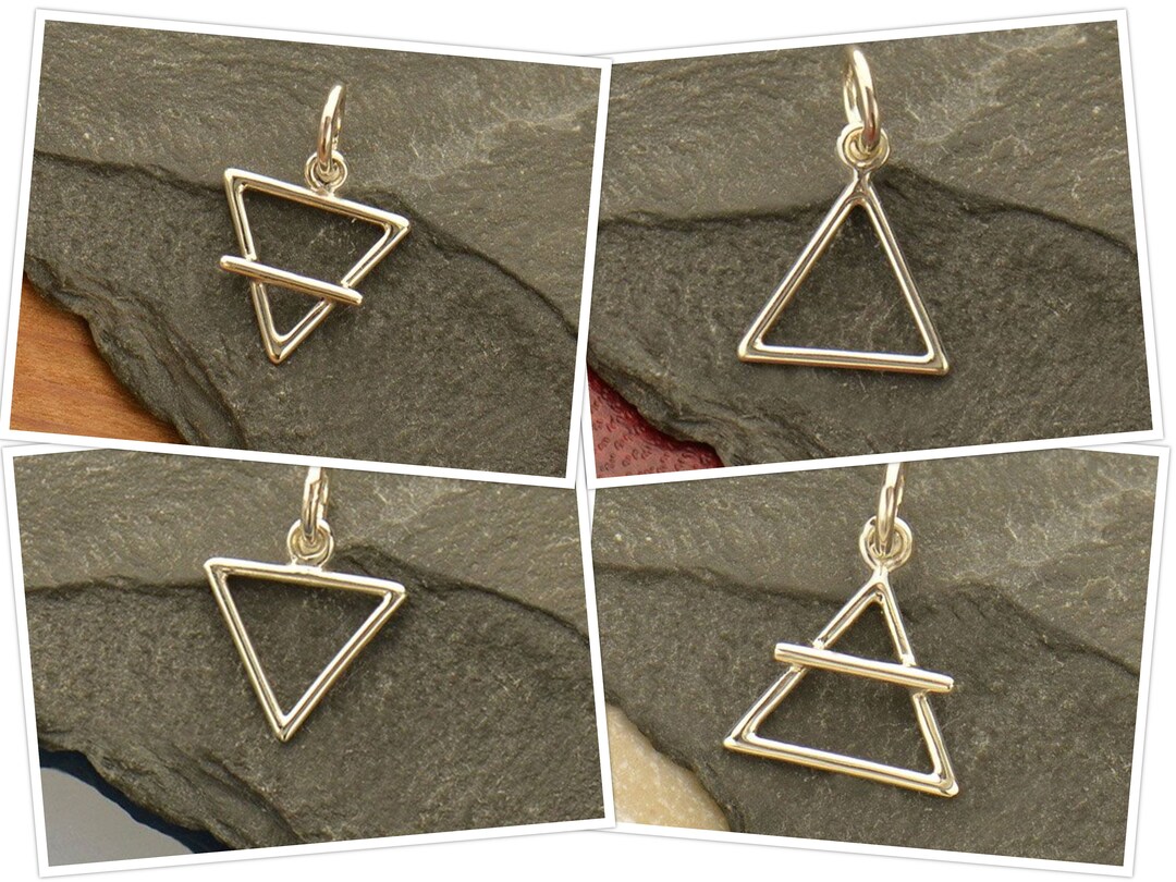 35 off NO Coupons Needed, Sterling Silver Element Symbol Charm, Air Element, Water Element