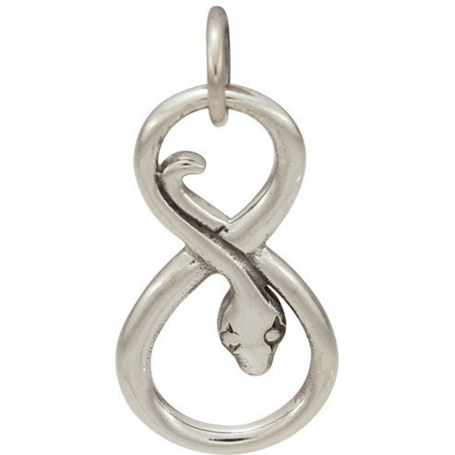 Sterling Silver Infinity Snake Charm A1220 Snake Charm Etsy