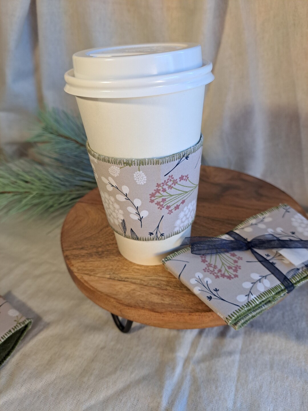 Reusable Fabric Coffee Sleeves Etsy