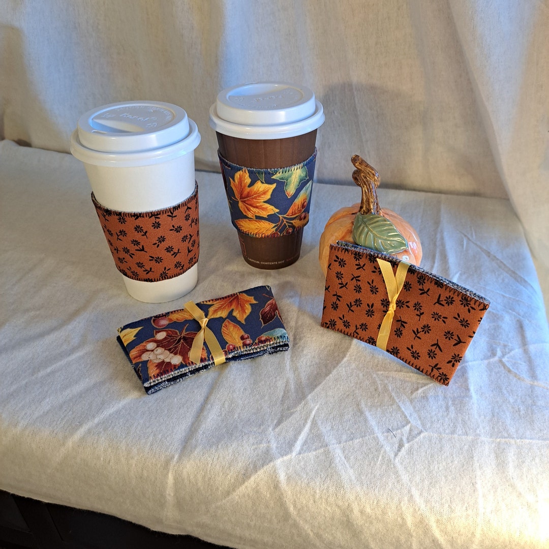 Reusable Fabric Coffee Sleeve Etsy