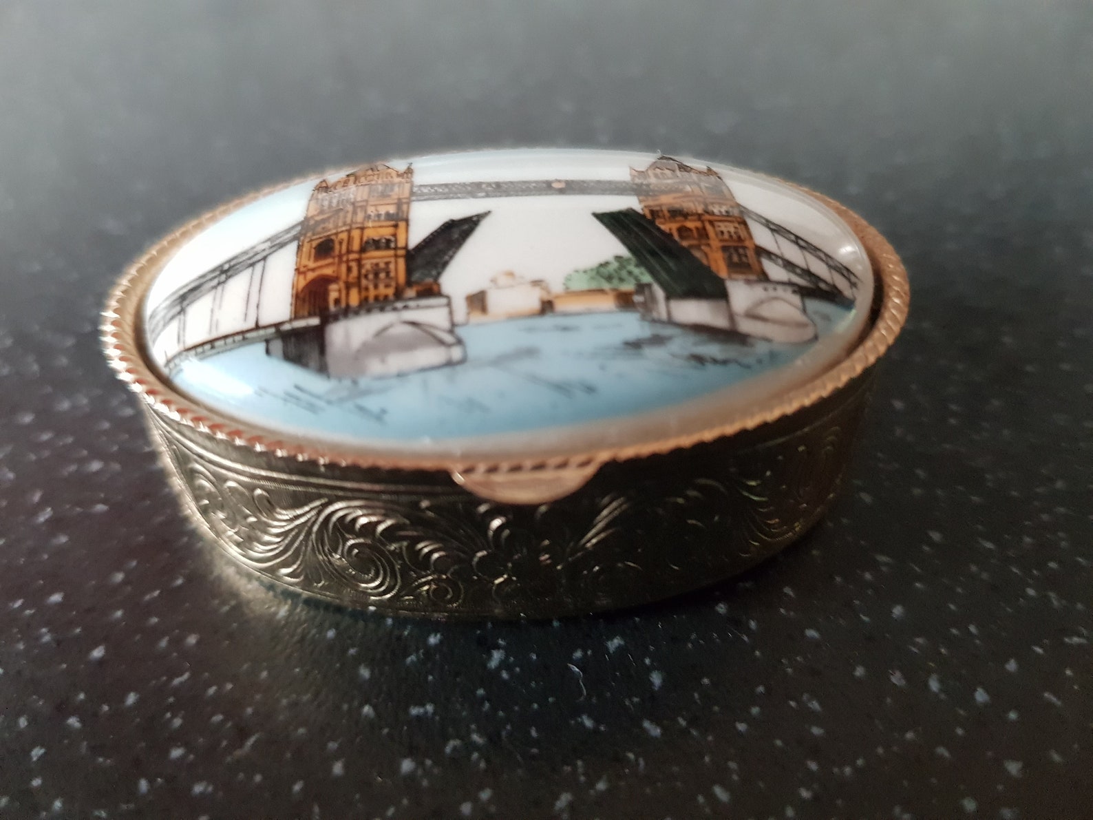 Collectible Rare Vintage Mini Box Pill Box with London Bridge | Etsy