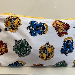 Wizard House Crests Cosmetic Bag
