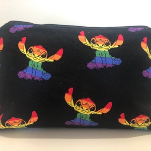 Rainbow Alien Cosmetic Bag