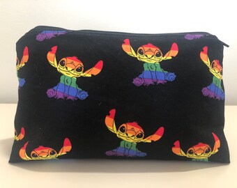 Bolsa cosmética alienígena arco-íris
