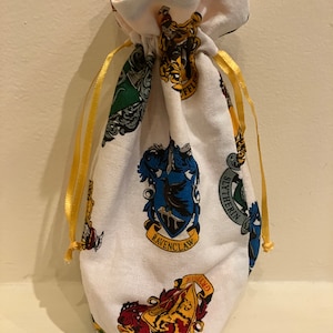Wizard Crest Drawstring Pouch
