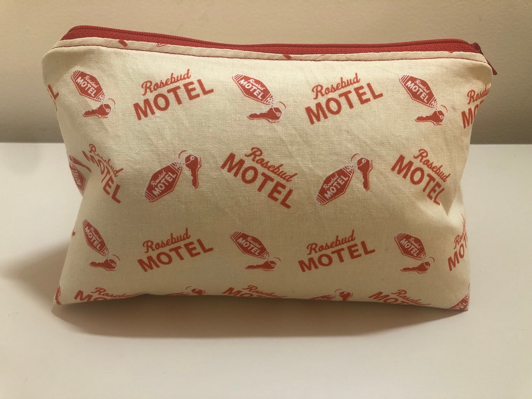 Rosebud Motel Make-up Tasche – Inspirierte Kosmetiktasche Mit Spruch, Praktisch Für Reise & Alltag, 23,5 X 17 Cm