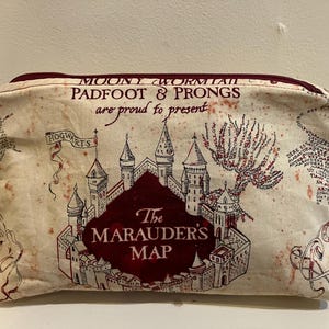 Wizard Map Cosmetic Bag