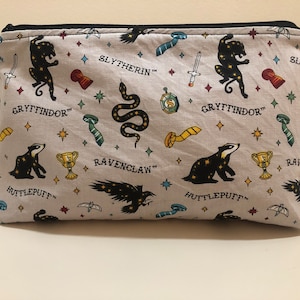 Wizard House Mascots Cosmetic Bag