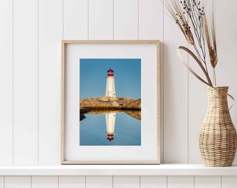 Peggy’s Point Lighthouse, Peggy's Cove, Nova Scotia, Canada - Color Photo Print - “Peggy's Puddle"